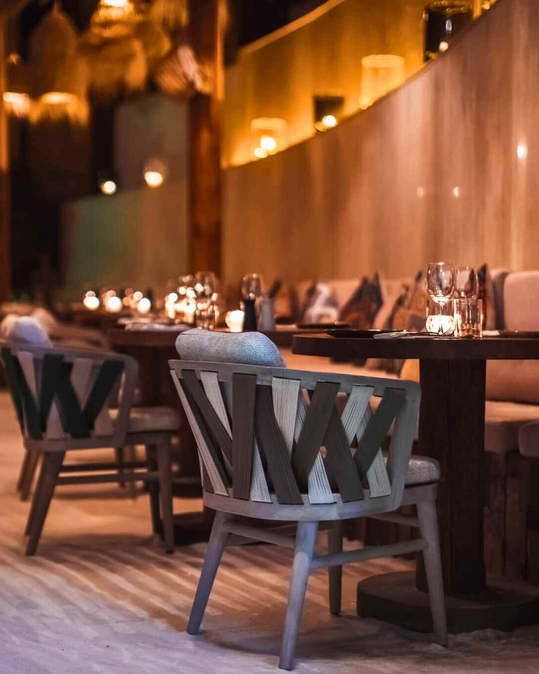 Modern and sleek contemporary restaurant furniture.