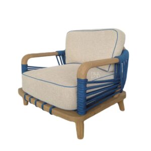 Blue Diplomatico Lounge Chair